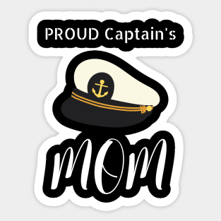 Proud Captain's Mom Sticker